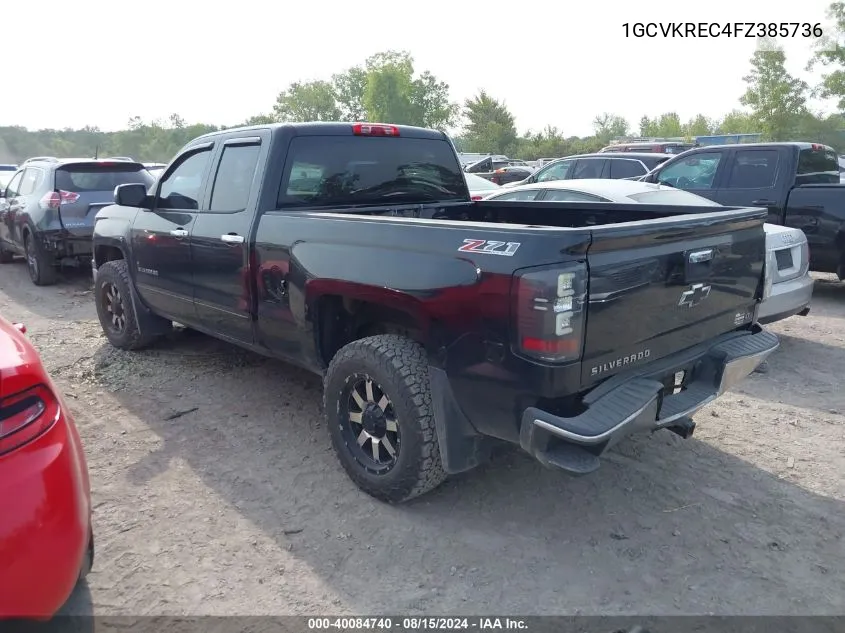 2015 Chevrolet Silverado 1500 Lt VIN: 1GCVKREC4FZ385736 Lot: 40084740