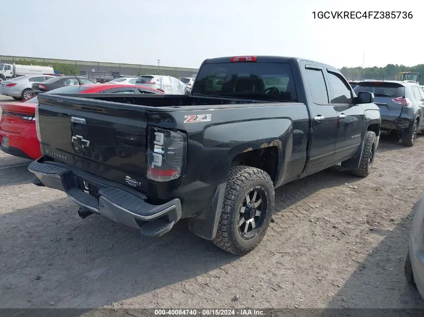 2015 Chevrolet Silverado 1500 Lt VIN: 1GCVKREC4FZ385736 Lot: 40084740