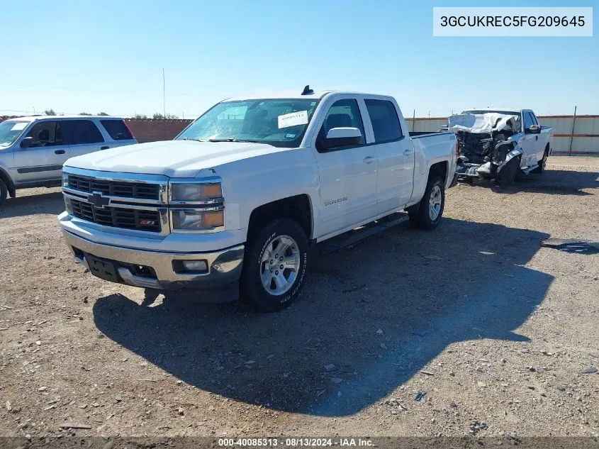 2015 Chevrolet Silverado 1500 2Lt VIN: 3GCUKREC5FG209645 Lot: 40085313