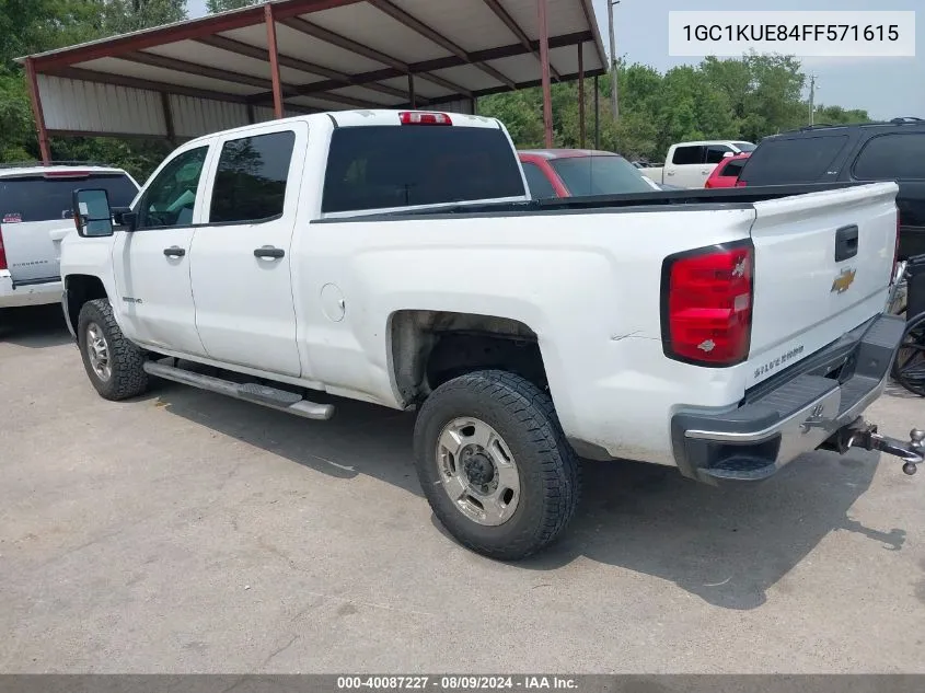 2015 Chevrolet Silverado 2500Hd Wt VIN: 1GC1KUE84FF571615 Lot: 40087227