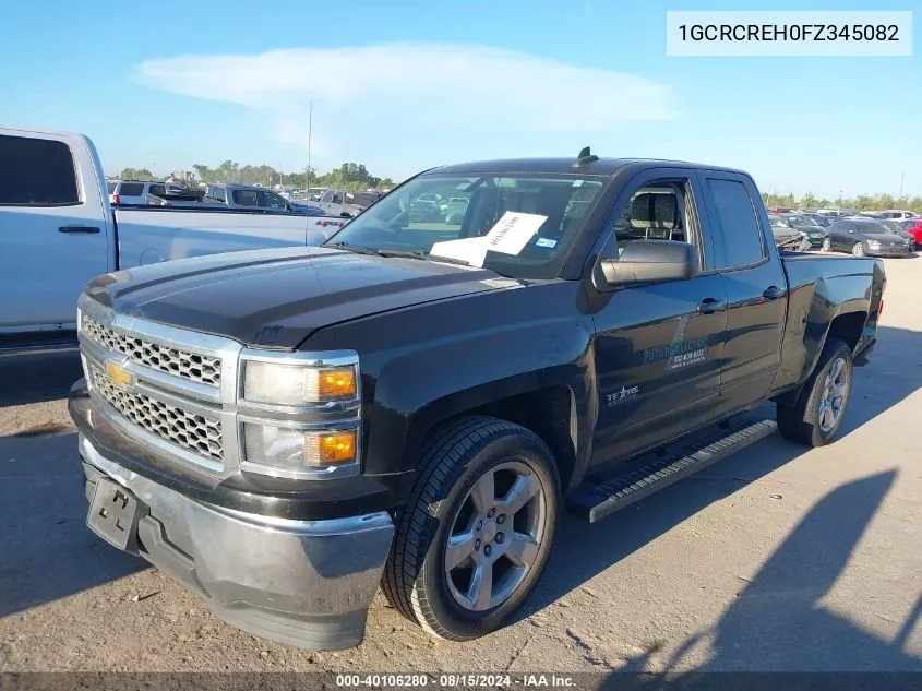 1GCRCREH0FZ345082 2015 Chevrolet Silverado 1500 1Lt