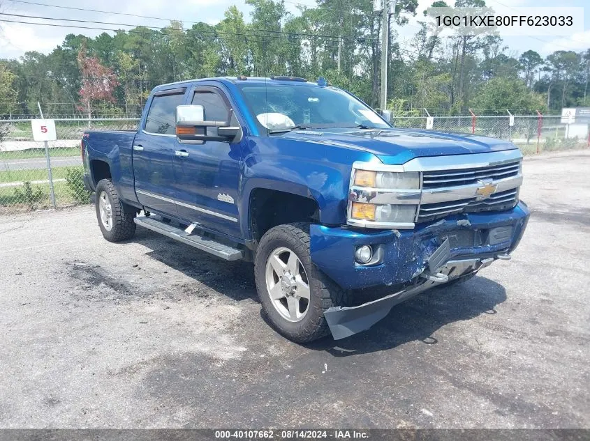 2015 Chevrolet Silverado K2500 High Country VIN: 1GC1KXE80FF623033 Lot: 40107662