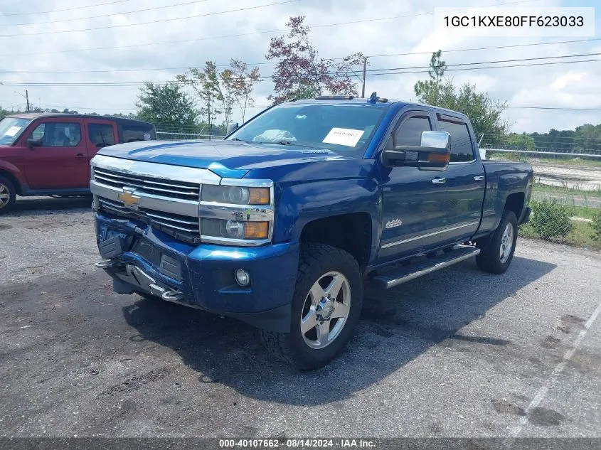 2015 Chevrolet Silverado K2500 High Country VIN: 1GC1KXE80FF623033 Lot: 40107662