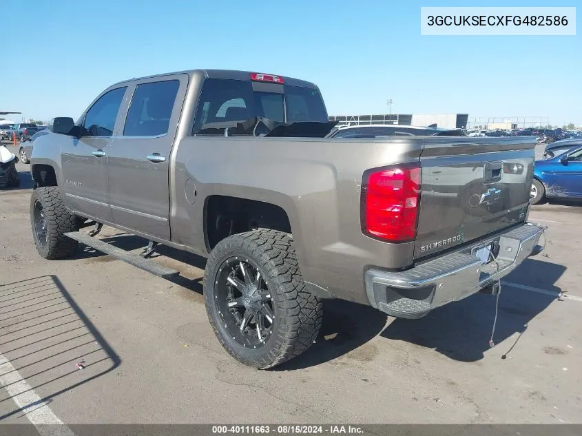 2015 Chevrolet Silverado 1500 1Lz VIN: 3GCUKSECXFG482586 Lot: 40111663