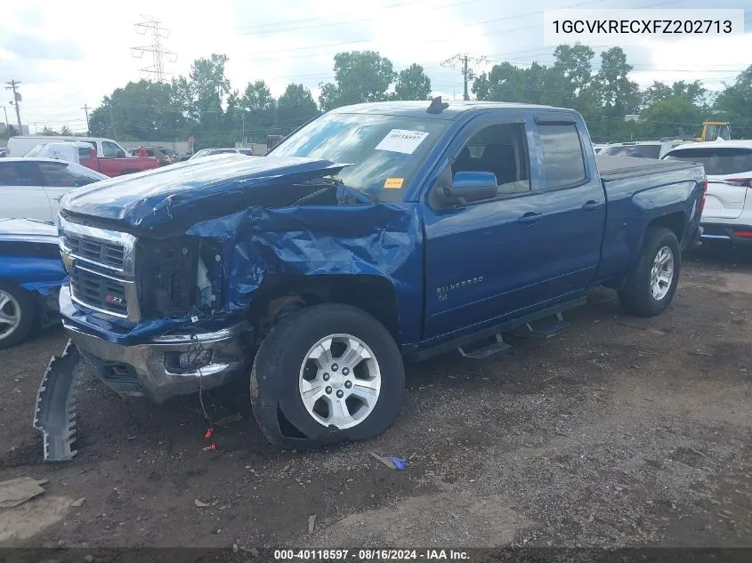 2015 Chevrolet Silverado 1500 2Lt VIN: 1GCVKRECXFZ202713 Lot: 40118597