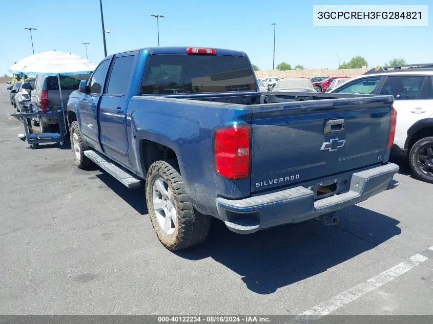 3GCPCREH3FG284821 2015 Chevrolet Silverado 1500 1Lt