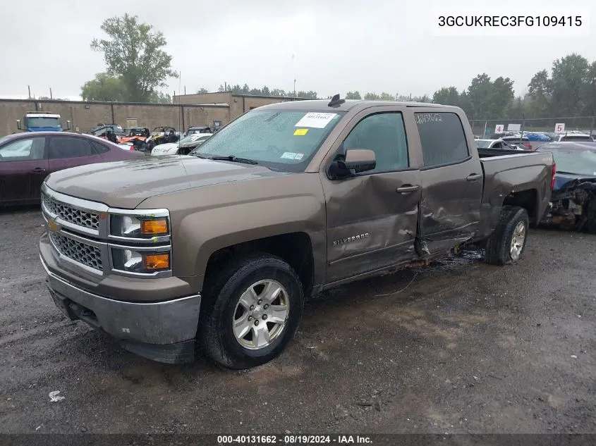 2015 Chevrolet Silverado 1500 1Lt VIN: 3GCUKREC3FG109415 Lot: 40131662