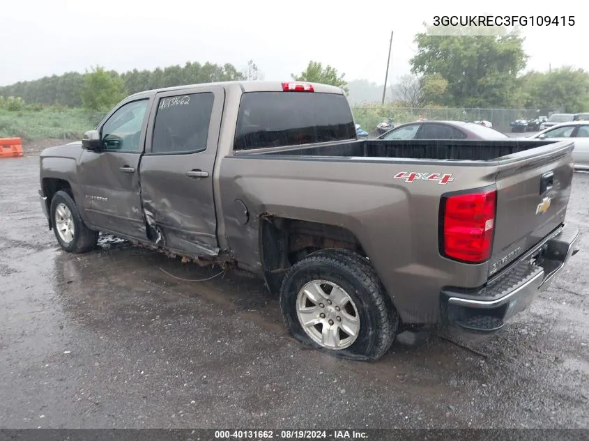 2015 Chevrolet Silverado 1500 1Lt VIN: 3GCUKREC3FG109415 Lot: 40131662