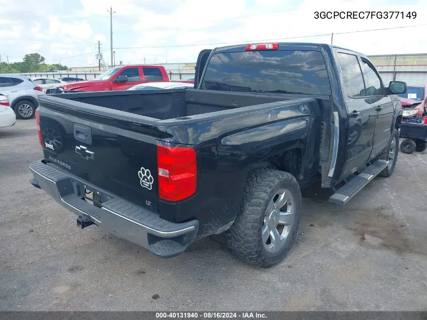 2015 Chevrolet Silverado 1500 1Lt VIN: 3GCPCREC7FG377149 Lot: 40131940