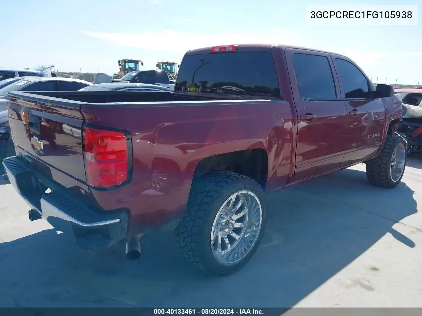 3GCPCREC1FG105938 2015 Chevrolet Silverado C1500 Lt