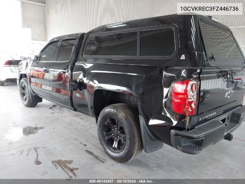 1GCVKREC3FZ446736 2015 Chevrolet Silverado 1500 2Lt