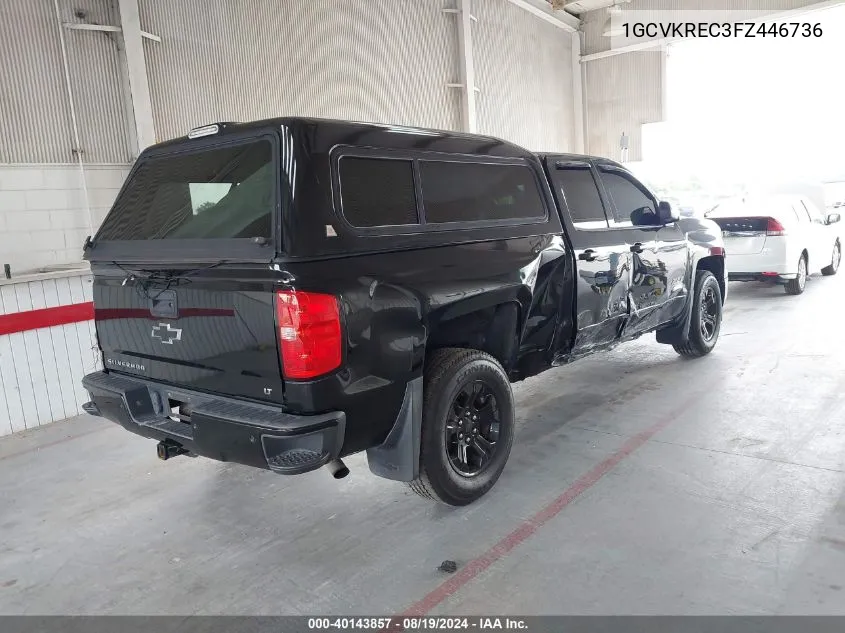 2015 Chevrolet Silverado 1500 2Lt VIN: 1GCVKREC3FZ446736 Lot: 40143857