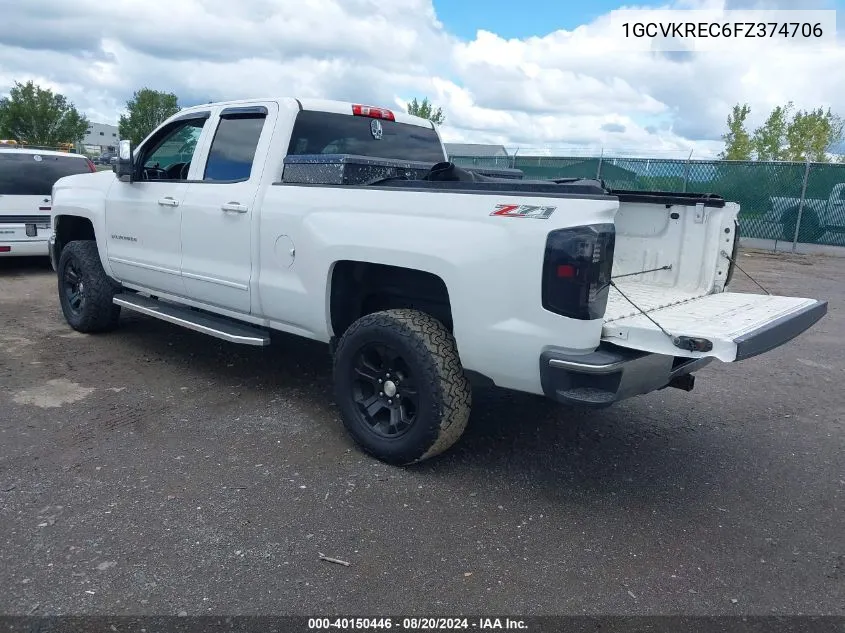 1GCVKREC6FZ374706 2015 Chevrolet Silverado 1500 2Lt