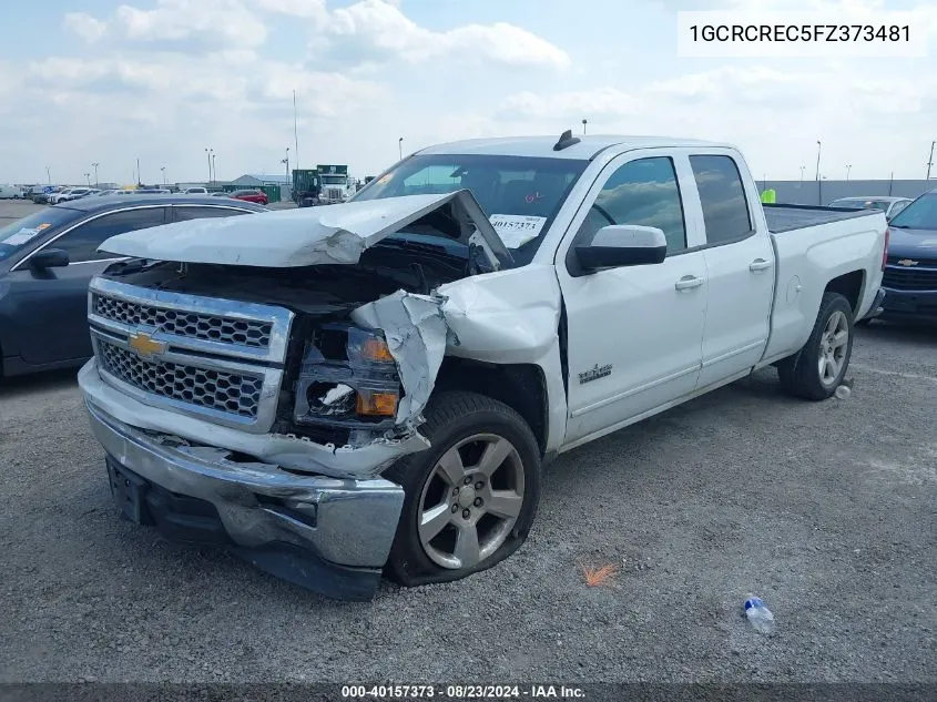 2015 Chevrolet Silverado 1500 1Lt VIN: 1GCRCREC5FZ373481 Lot: 40157373