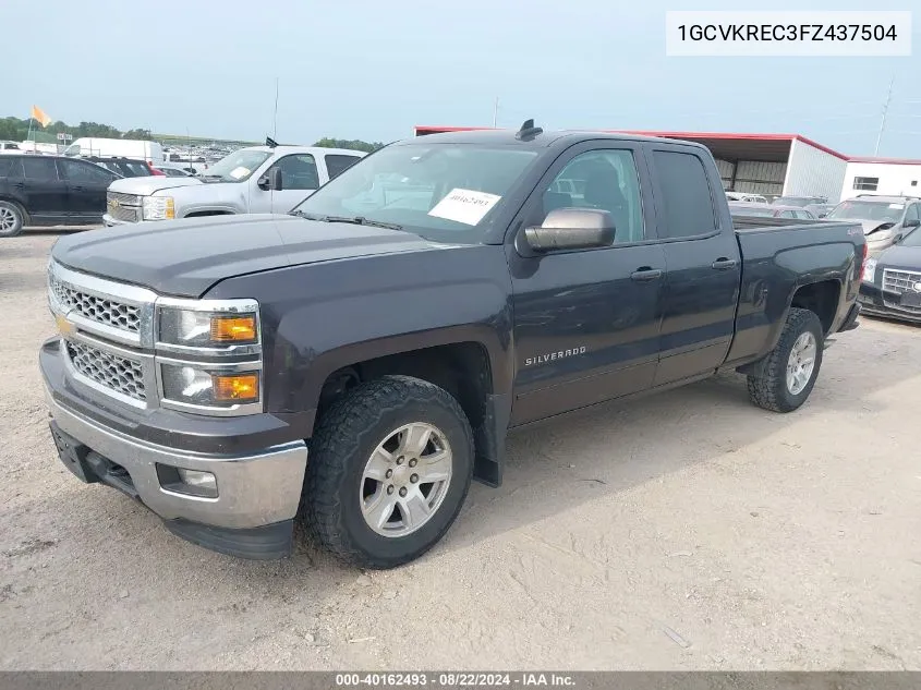 2015 Chevrolet Silverado 1500 1Lt VIN: 1GCVKREC3FZ437504 Lot: 40162493