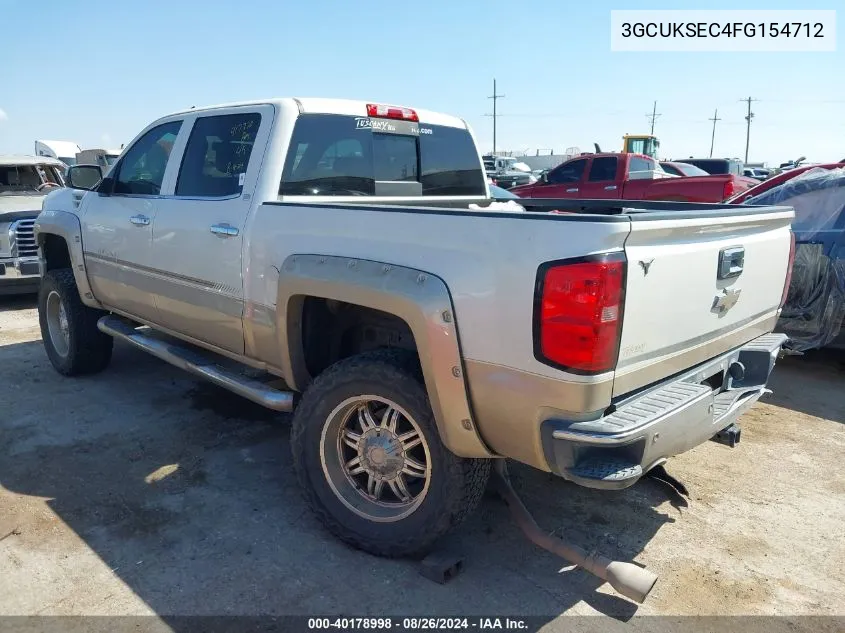 2015 Chevrolet Silverado 1500 2Lz VIN: 3GCUKSEC4FG154712 Lot: 40178998