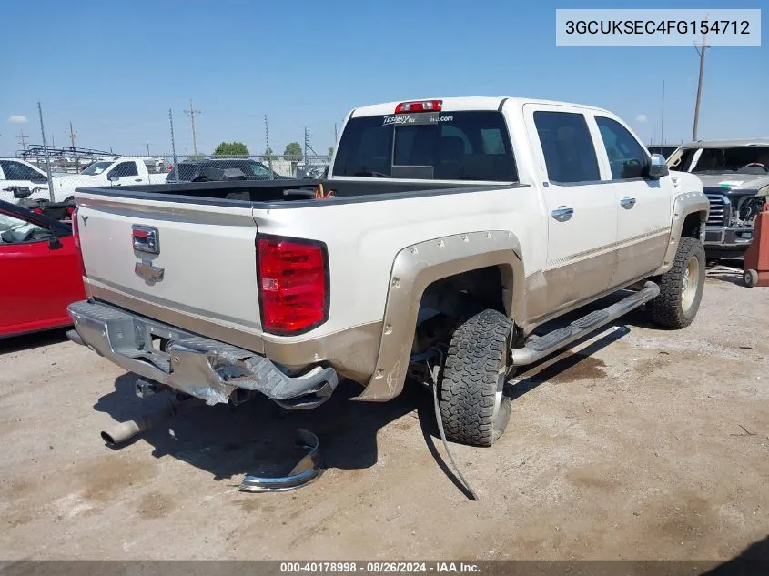 2015 Chevrolet Silverado 1500 2Lz VIN: 3GCUKSEC4FG154712 Lot: 40178998