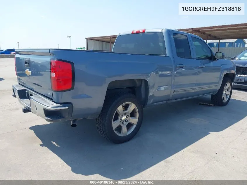 2015 Chevrolet Silverado 1500 1Lt VIN: 1GCRCREH9FZ318818 Lot: 40186348