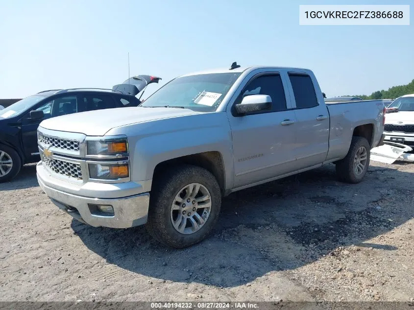 1GCVKREC2FZ386688 2015 Chevrolet Silverado 1500 1Lt