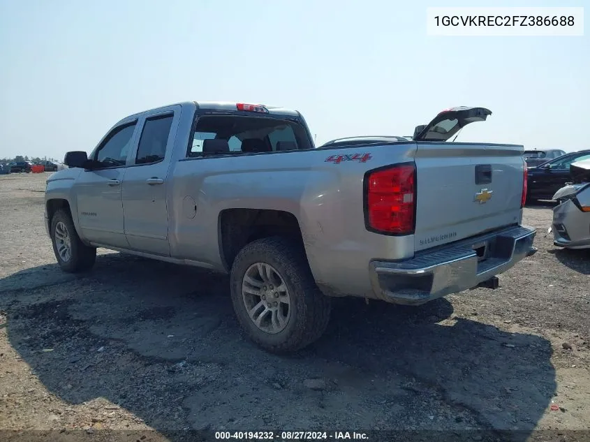 1GCVKREC2FZ386688 2015 Chevrolet Silverado 1500 1Lt