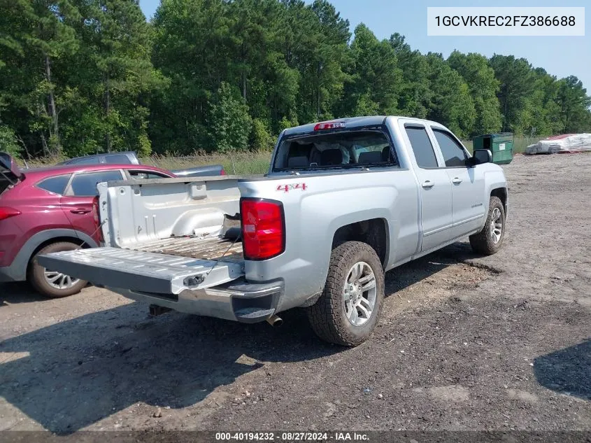 1GCVKREC2FZ386688 2015 Chevrolet Silverado 1500 1Lt