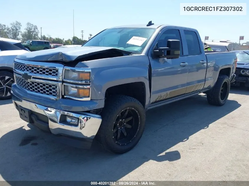 2015 Chevrolet Silverado 1500 1Lt VIN: 1GCRCREC1FZ307302 Lot: 40201282