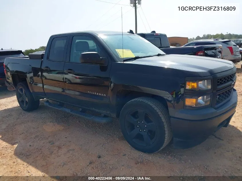 2015 Chevrolet Silverado 1500 Wt VIN: 1GCRCPEH3FZ316809 Lot: 40223456