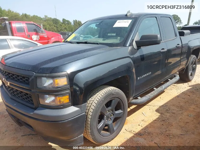 2015 Chevrolet Silverado 1500 Wt VIN: 1GCRCPEH3FZ316809 Lot: 40223456