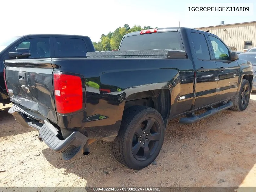 2015 Chevrolet Silverado 1500 Wt VIN: 1GCRCPEH3FZ316809 Lot: 40223456