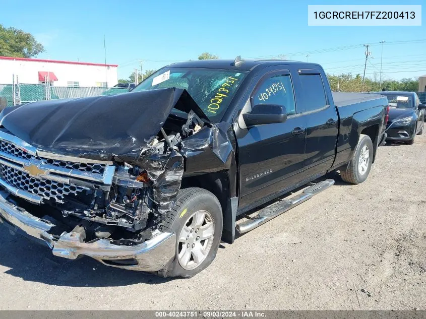 2015 Chevrolet Silverado 1500 1Lt VIN: 1GCRCREH7FZ200413 Lot: 40243751