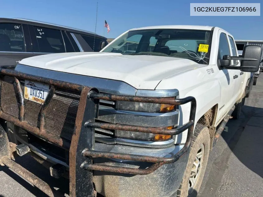 2015 Chevrolet Silverado 2500Hd Wt VIN: 1GC2KUEG7FZ106966 Lot: 40247695