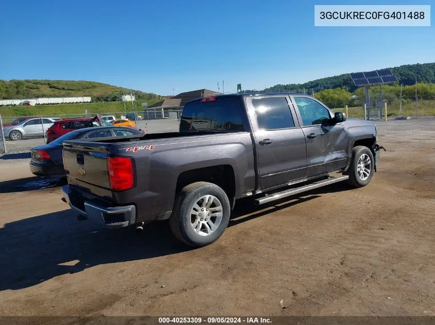 2015 Chevrolet Silverado 1500 1Lt VIN: 3GCUKREC0FG401488 Lot: 40253309