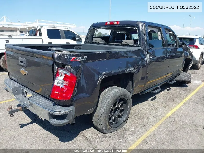 2015 Chevrolet Silverado 1500 2Lt VIN: 3GCUKREC1FG332522 Lot: 40253525