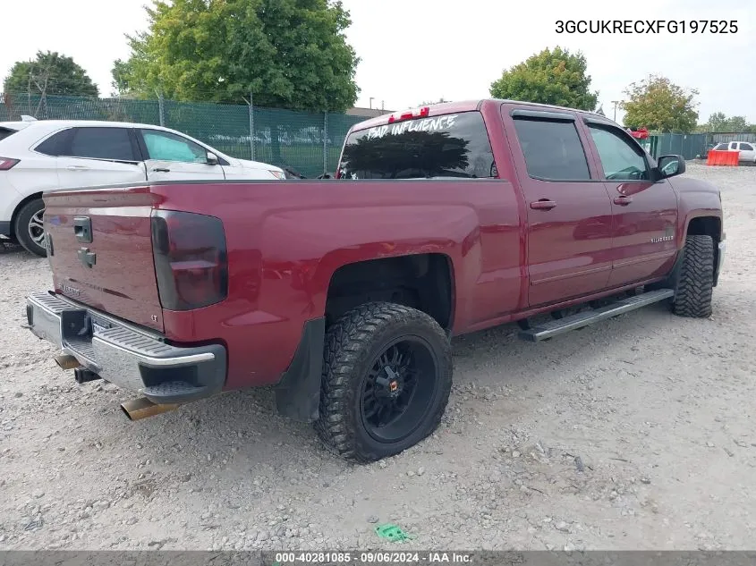 2015 Chevrolet Silverado 1500 2Lt VIN: 3GCUKRECXFG197525 Lot: 40281085