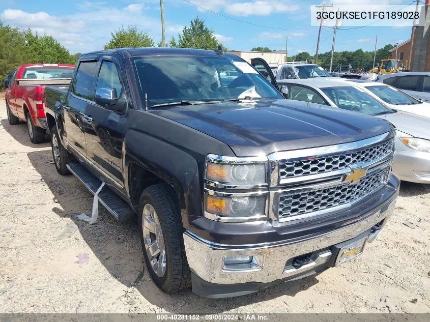 2015 Chevrolet Silverado 1500 1Lz VIN: 3GCUKSEC1FG189028 Lot: 40281152