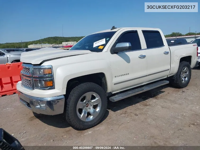 2015 Chevrolet Silverado 1500 1Lz VIN: 3GCUKSECXFG203217 Lot: 40289807