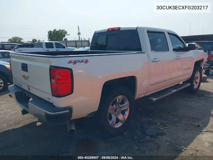 2015 Chevrolet Silverado 1500 1Lz VIN: 3GCUKSECXFG203217 Lot: 40289807