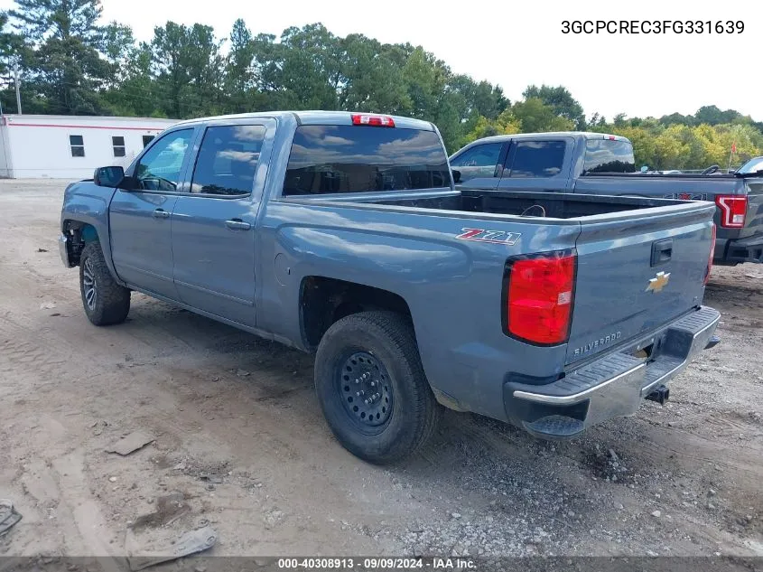 2015 Chevrolet Silverado 1500 2Lt VIN: 3GCPCREC3FG331639 Lot: 40308913