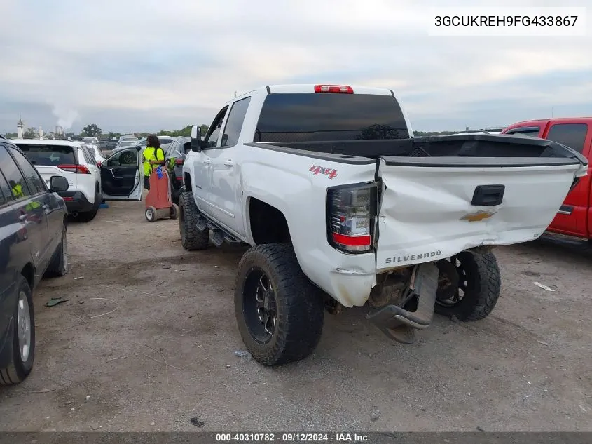 2015 Chevrolet Silverado 1500 1Lt VIN: 3GCUKREH9FG433867 Lot: 40310782