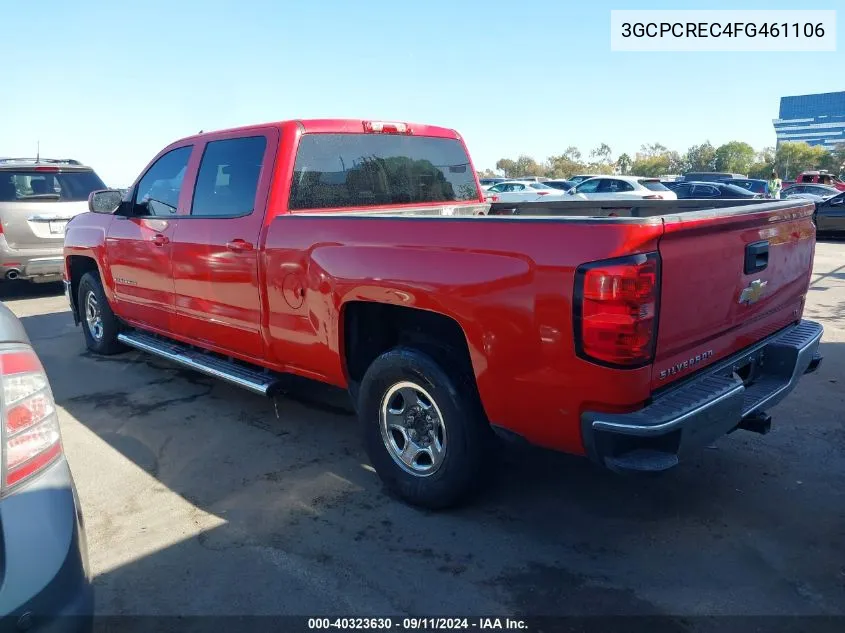 3GCPCREC4FG461106 2015 Chevrolet Silverado 1500 1Lt