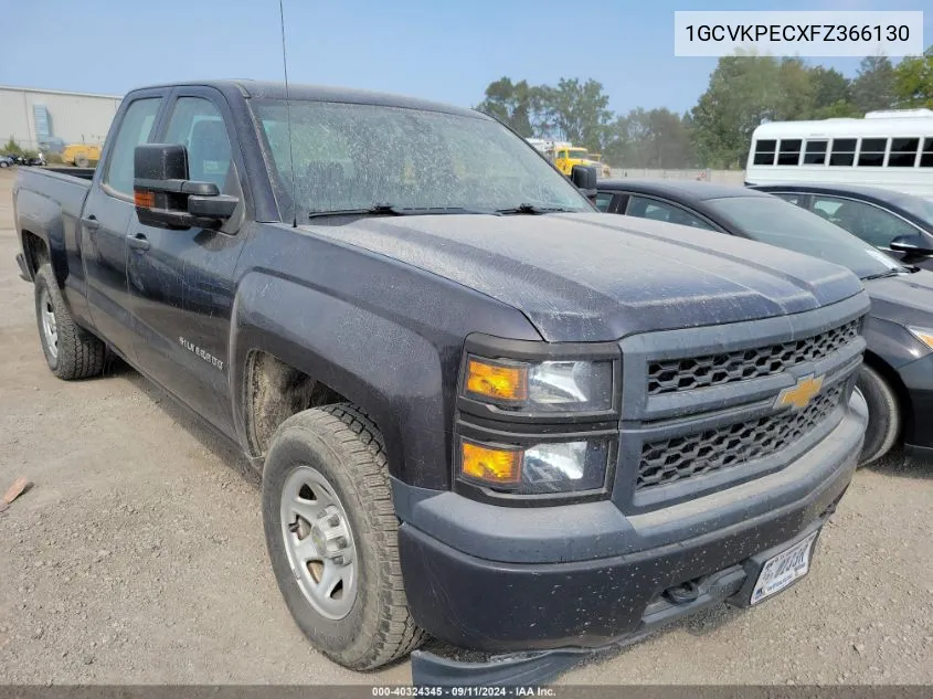 2015 Chevrolet Silverado K1500 VIN: 1GCVKPECXFZ366130 Lot: 40324345