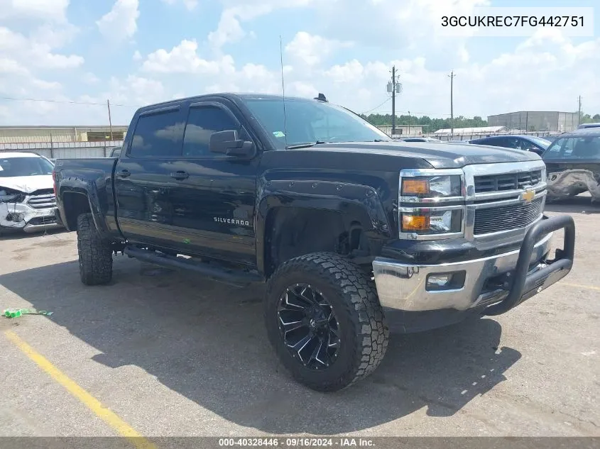 2015 Chevrolet Silverado 1500 2Lt VIN: 3GCUKREC7FG442751 Lot: 40328446