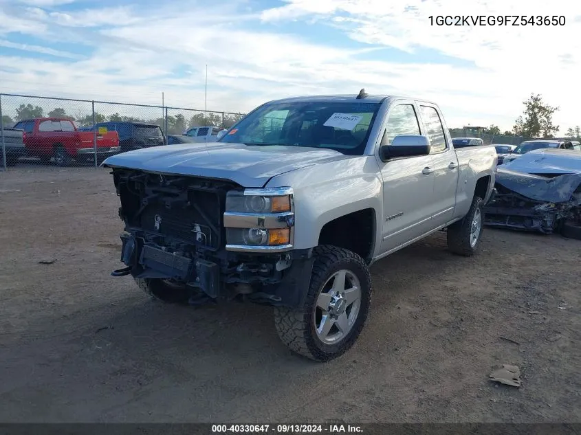 2015 Chevrolet Silverado 2500Hd Lt VIN: 1GC2KVEG9FZ543650 Lot: 40330647