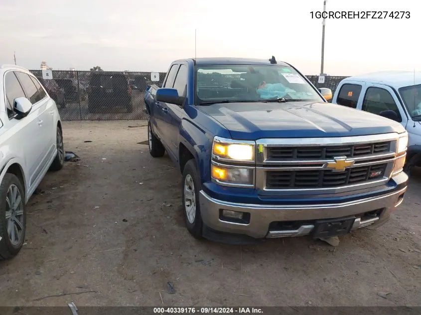 2015 Chevrolet Silverado 1500 2Lt VIN: 1GCRCREH2FZ274273 Lot: 40339176