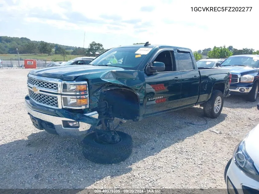 2015 Chevrolet Silverado 1500 1Lt VIN: 1GCVKREC5FZ202277 Lot: 40339305