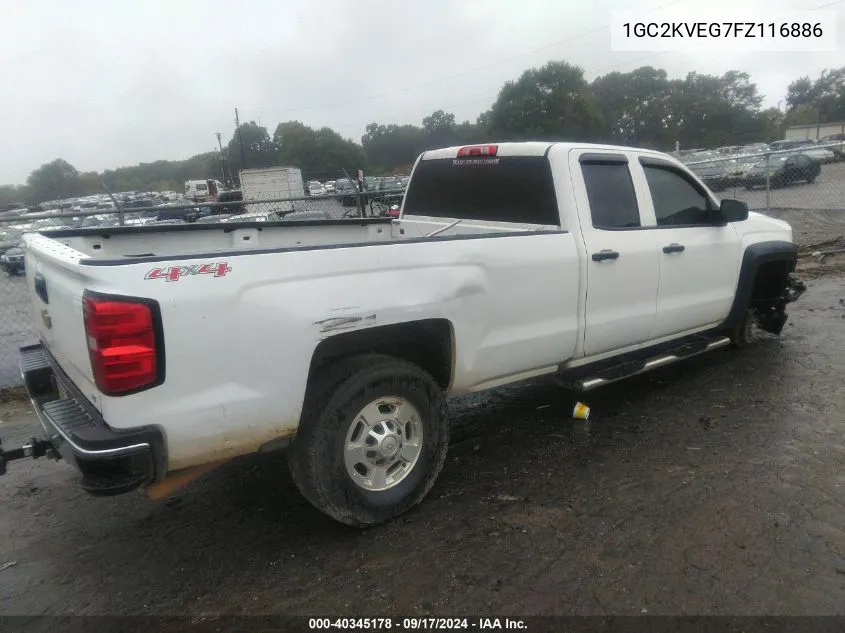 1GC2KVEG7FZ116886 2015 Chevrolet Silverado 2500Hd Lt