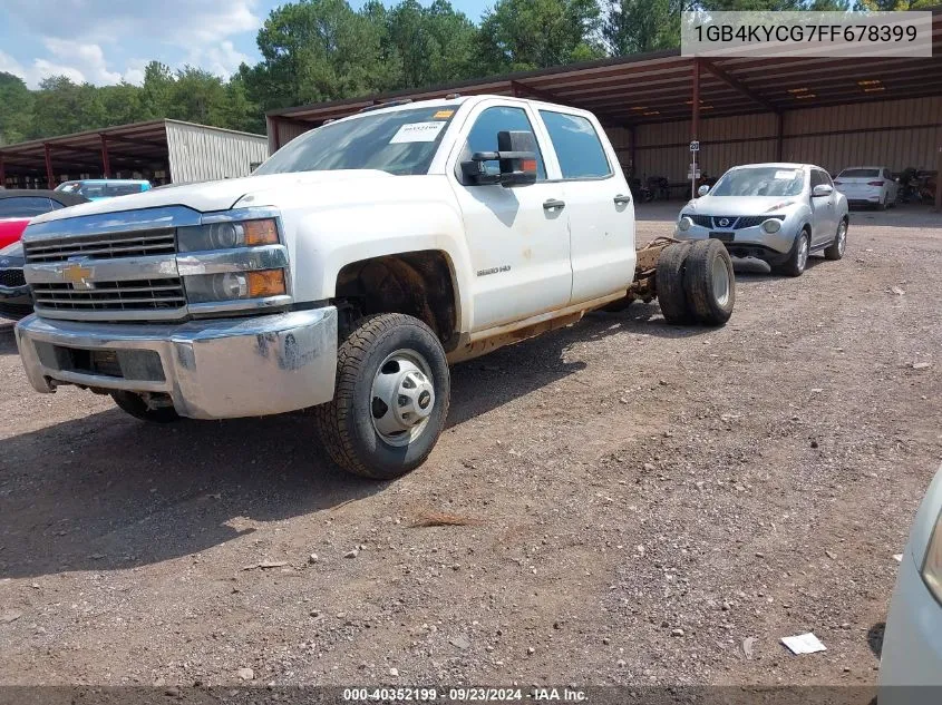 2015 Chevrolet Silverado 3500Hd Chassis Wt VIN: 1GB4KYCG7FF678399 Lot: 40352199