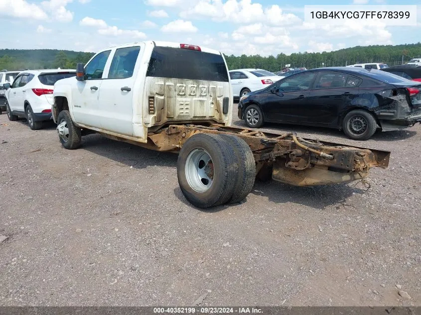 2015 Chevrolet Silverado 3500Hd Chassis Wt VIN: 1GB4KYCG7FF678399 Lot: 40352199