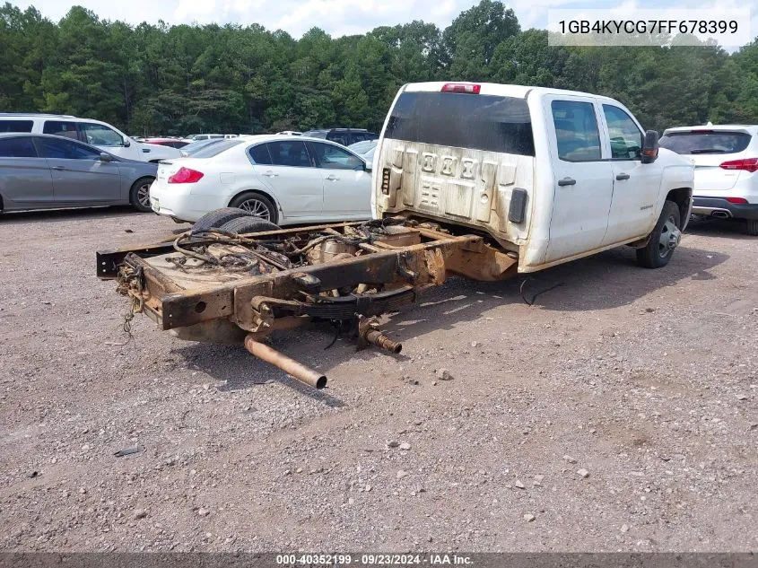 2015 Chevrolet Silverado 3500Hd Chassis Wt VIN: 1GB4KYCG7FF678399 Lot: 40352199