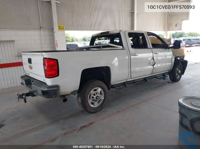 2015 Chevrolet Silverado 2500Hd Lt VIN: 1GC1CVEG1FF570593 Lot: 40357651